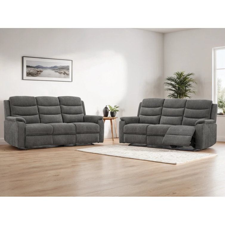 Hokku Designs Nihar 82.1'' Modern Power Reclining Sofa,TypeC Ports